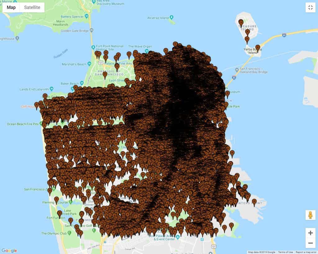 San Francisco Poop Map