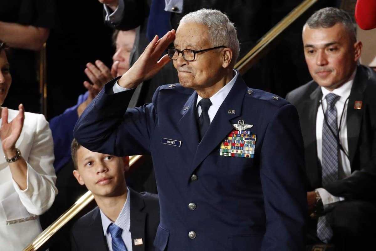 Charles McGee, one of the last surviving Tuskegee Airmen