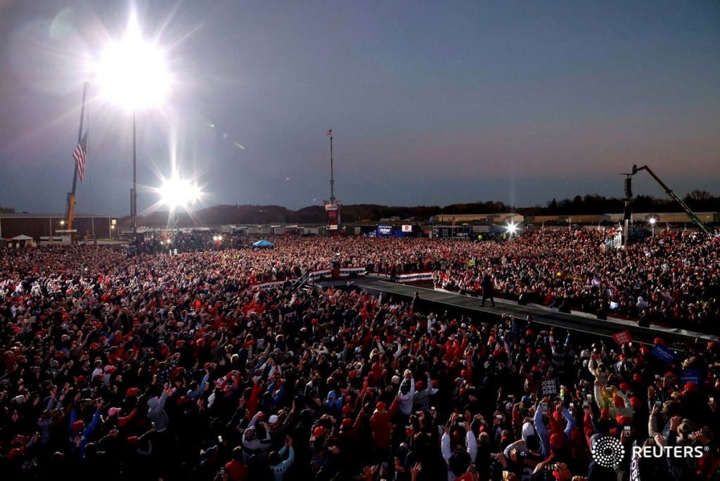 Trump crowd in Butler, PA